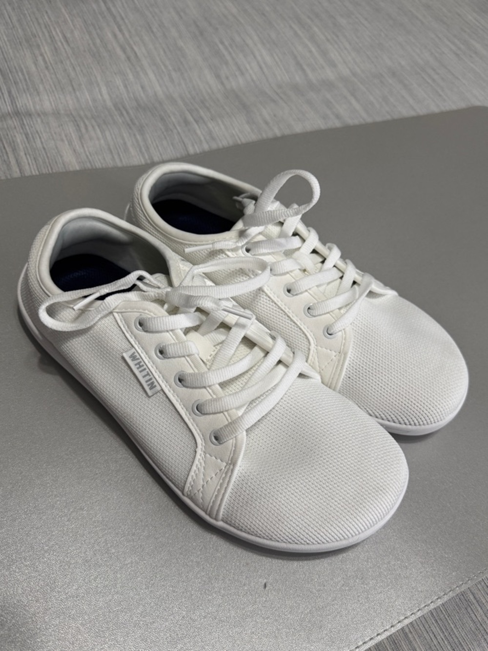 WHITIN White Low-Top Canvas Sneakers